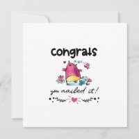 Gefeliciteerd je hebt het Cartoon uil Humor genage