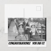 Gefeliciteerd! Je hebt het gedaan! Ansichtkaart Briefkaart (Voorkant / Achterkant)