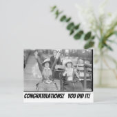 Gefeliciteerd! Je hebt het gedaan! Briefkaart (Staand voorkant)
