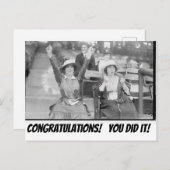 Gefeliciteerd! Je hebt het gedaan! Briefkaart (Voorkant / Achterkant)