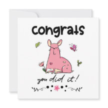 Gefeliciteerd, je hebt het gedaan Cartoon Frans Bu