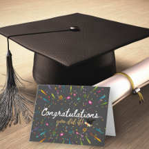 Gefeliciteerd Je hebt het gehaald Afstuderen