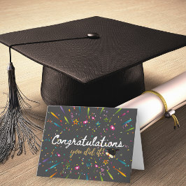 Gefeliciteerd Je hebt het gehaald Afstuderen Kaart