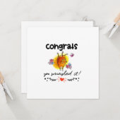 Gefeliciteerd, je hebt het kapot gemaakt Cartoon C Kaart (Voorkant / Achterkant in situ)