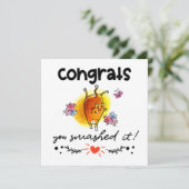 Gefeliciteerd je hebt het kapot gemaakt Cartoon Ca Kaart (Staand voorkant)