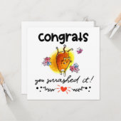 Gefeliciteerd je hebt het kapot gemaakt Cartoon Ca Kaart (Voorkant / Achterkant in situ)
