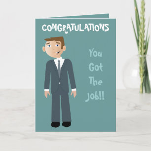 Gefeliciteerd, je hebt het Man voor zakelijke werk Kaart