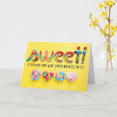 Gefeliciteerd, je hebt je races uit! kaart (Gele Bloem)