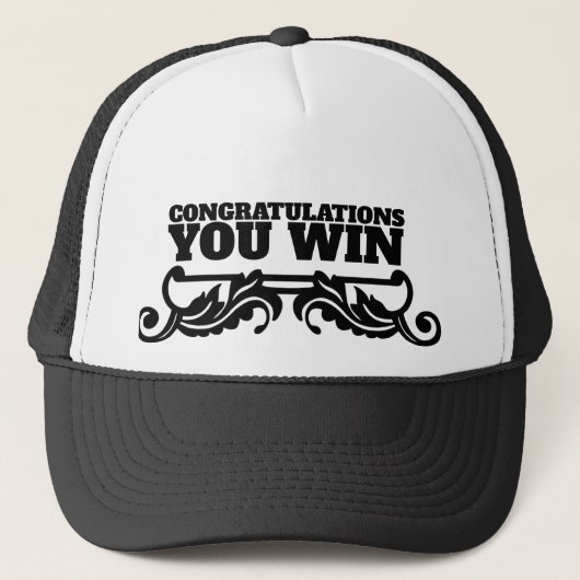 GEFELICITEERD JE WINT TRUCKER PET (Voorkant)