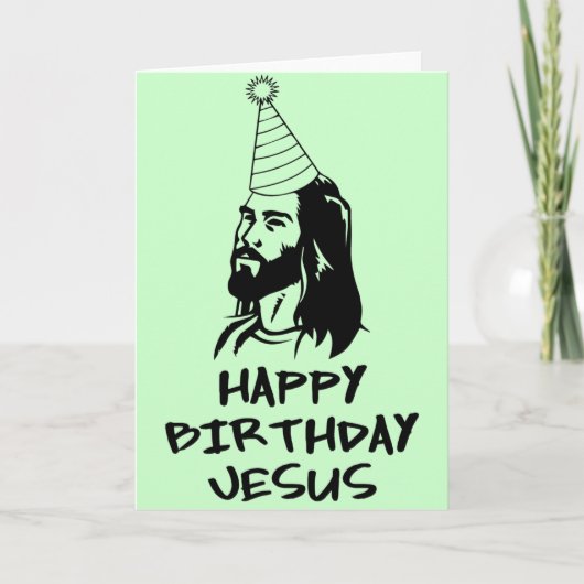 Gefeliciteerd Jezus Kaart (Voorkant)