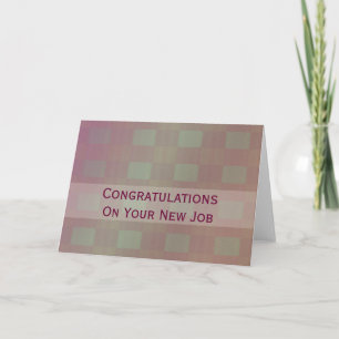 Gefeliciteerd Job pastel mauve Kaart