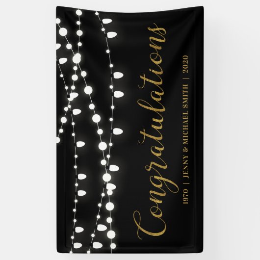 Gefeliciteerd Jubileum Banner (Verticaal)