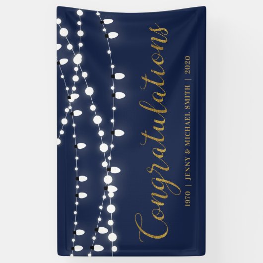 Gefeliciteerd Jubileum Banner (Verticaal)