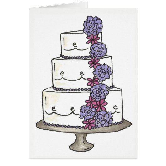 Gefeliciteerd Jubileum Floral Cake (Voorkant)