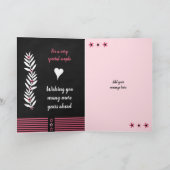 Gefeliciteerd Jubileum foto groet Kaart (Binnen)