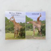 Gefeliciteerd jubileum Giraffen Kaart (Binnen)
