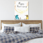 Gefeliciteerd Jubileum met huwelijk man Canvas Afdruk (Insitu (Slaapkamer))