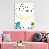 Gefeliciteerd Jubileum met huwelijk man Canvas Afdruk (Insitu (Woonkamer))