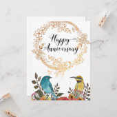 Gefeliciteerd Jubileum met huwelijk man Kaart (Voorkant / Achterkant in situ)