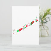 Gefeliciteerd Kaart (Staand voorkant)