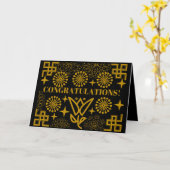 Gefeliciteerd Kaart (Gele Bloem)