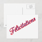 Gefeliciteerd! kaart (Voorkant / Achterkant)