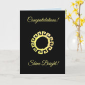 Gefeliciteerd Kaart (Gele Bloem)