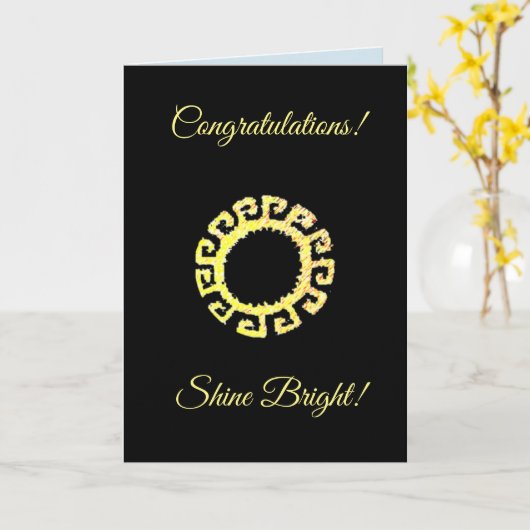 Gefeliciteerd Kaart (Gele Bloem)