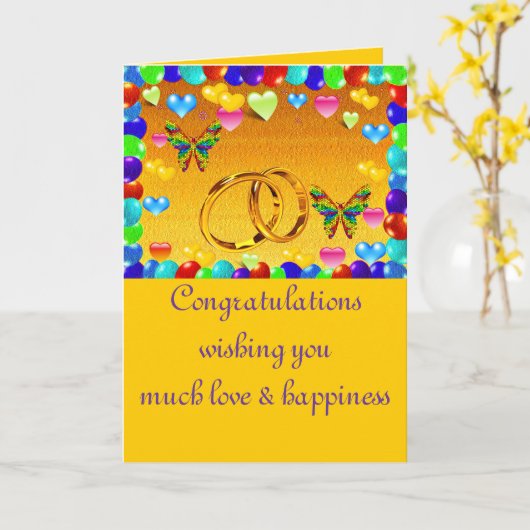 Gefeliciteerd_ Kaart (Gele Bloem)