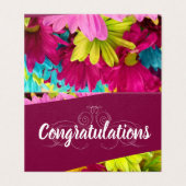 Gefeliciteerd Kaart (Buitenkant ongevouwen)