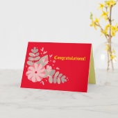 Gefeliciteerd Kaart (Gele Bloem)