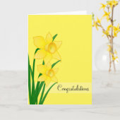 Gefeliciteerd Kaart (Gele Bloem)