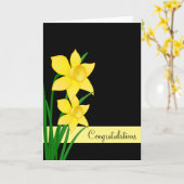 Gefeliciteerd Kaart (Gele Bloem)