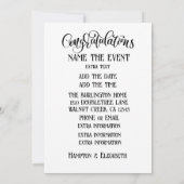 GEFELICITEERD KAART (Achterkant)