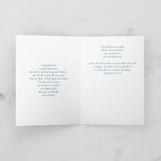 Gefeliciteerd Kaart (Binnen)