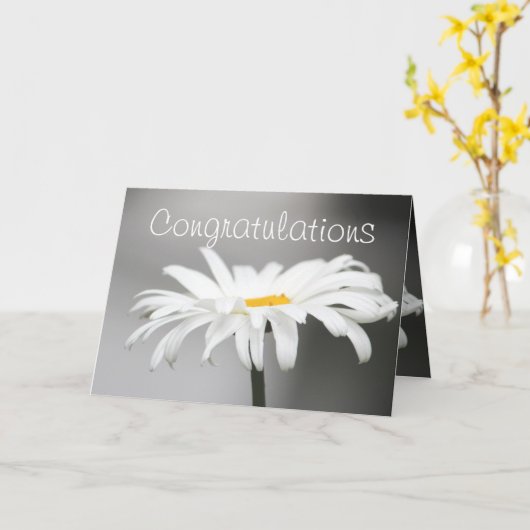 Gefeliciteerd Kaart (Gele Bloem)