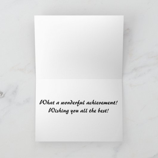 Gefeliciteerd Kaart (Binnen)