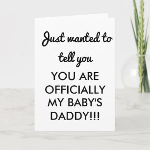 GEFELICITEERD KAART BABY DADDY NEW DAD KAART