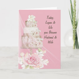 Gefeliciteerd Kaart Cake & Flowers