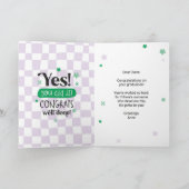 Gefeliciteerd Kaart examens het lijkt onmogelijk g (Binnen)