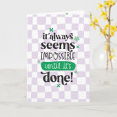 Gefeliciteerd Kaart examens het lijkt onmogelijk g (Gele Bloem)