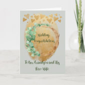 Gefeliciteerd Kaart Grandson & New Wife (Voorkant)