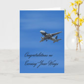 Gefeliciteerd Kaart met het verdienen van je wonin (Gele Bloem)