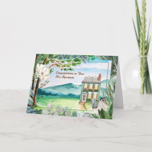 Gefeliciteerd Kaart met het vinden van een nieuw a (Voorkant)