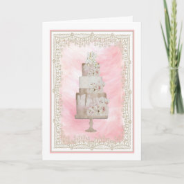 Gefeliciteerd Kaart met mooie Cake