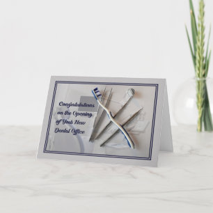 Gefeliciteerd Kaart met opening nieuw tandheelkund