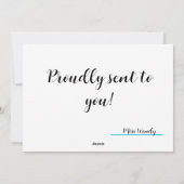 Gefeliciteerd Kaart met Schattige gezicht (Achterkant)