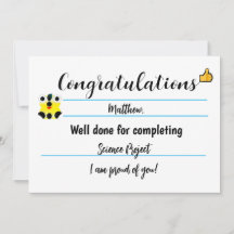 Gefeliciteerd Kaart met Schattige gezicht