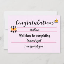 Gefeliciteerd Kaart met Schattige gezicht- Roze