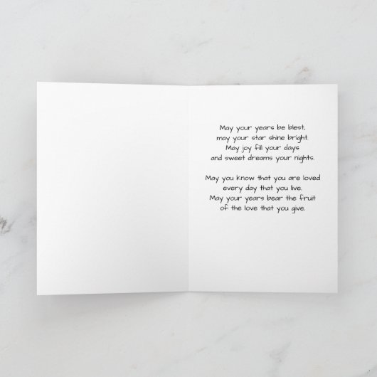 Gefeliciteerd kaart met vers van Jo Afbeeldingen (Binnen)